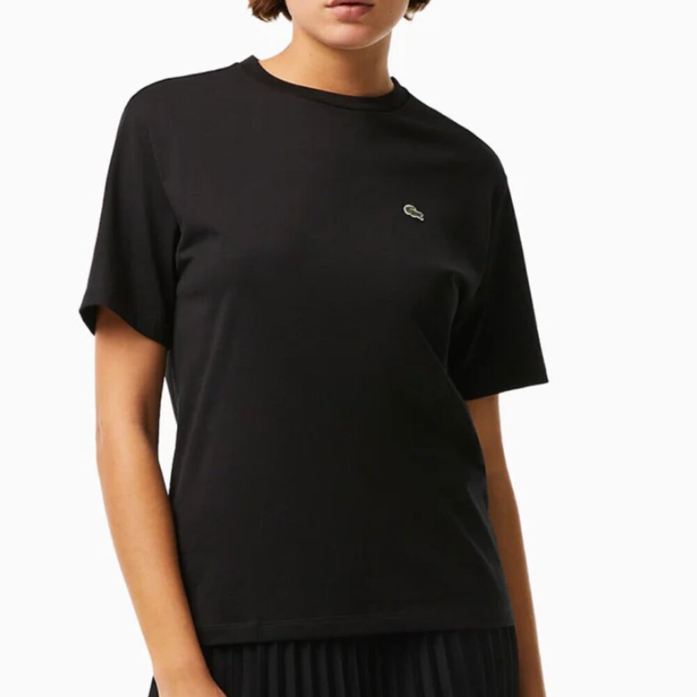 Lacoste 100% cotton black t-shirt